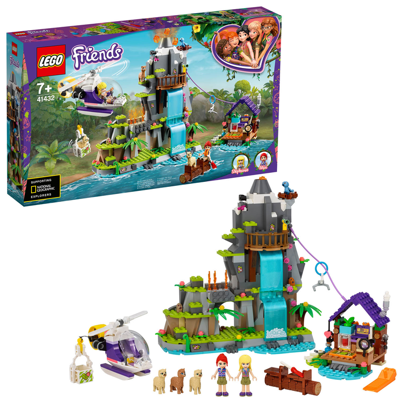 LEGO Friends 41432 - Alpaka-Rettung im Dschungel - Seltenes Set Vulkan Tiere Mia