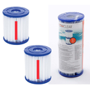 Bestway 58093 - Flowclear Filterkartusche Gr. 1 / I - Ersatzfilter Filterpatrone für Pumpe - 2er Set