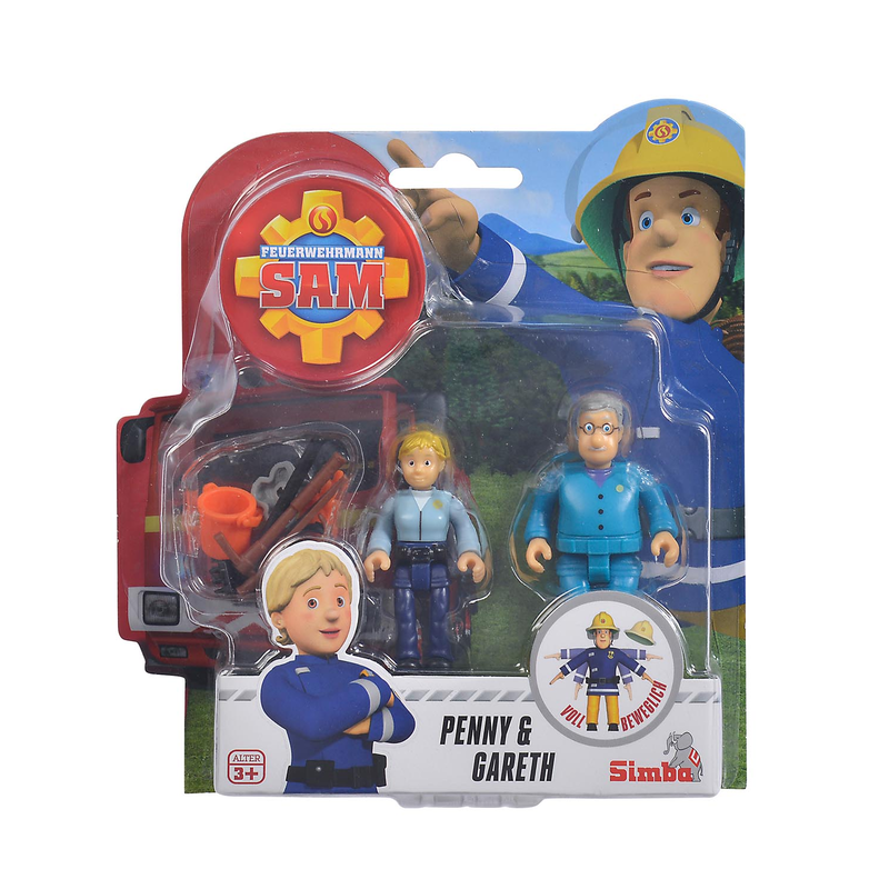Simba 109251026 - Feuerwehrmann Sam - Figuren Doppelpack II, 4-sort. Penny & Gareth