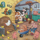 Ravensburger Puzzle: 3 x 49 Teile - Viel los auf dem Bauernhof - Tiere Puzzel