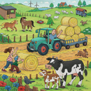 Ravensburger Puzzle: 3 x 49 Teile - Viel los auf dem Bauernhof - Tiere Puzzel