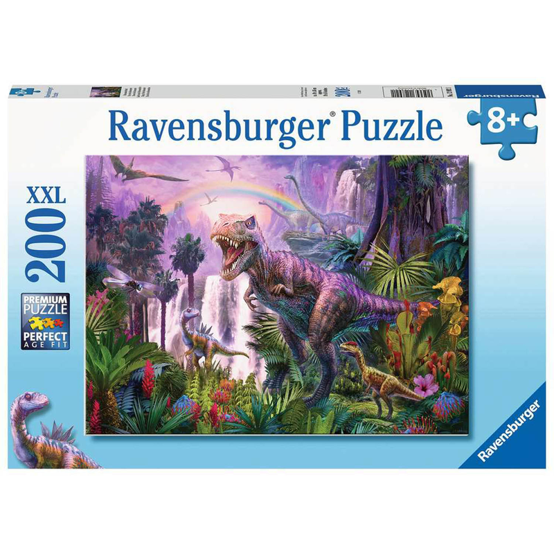 Ravensburger Puzzle 200 Teile - Dinosaurierland - T-Rex Dino Kinderpuzzle Puzzel