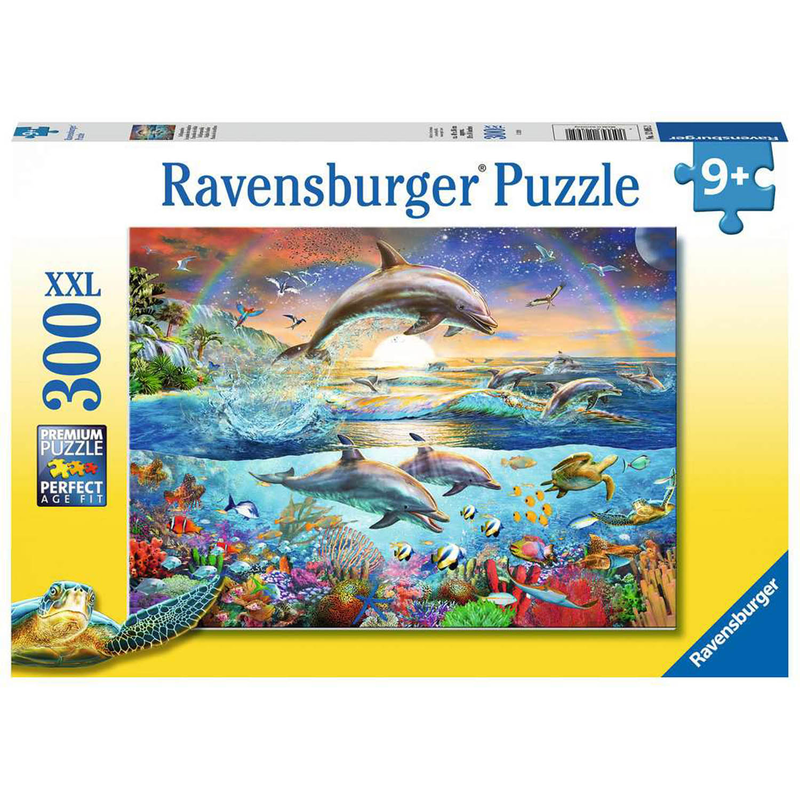 Ravensburger Puzzle: 300 Teile - Delfinparadies - Delfine Kinderpuzzle Puzzel