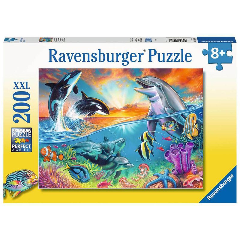 Ravensburger Puzzle: 200 Teile - Ozeanbewohner - Defline Wale Fische Puzzel