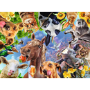 Ravensburger Puzzle: 200 Teile - Lustige Bauernhoftiere - Hund Pferd Kuh Puzzel