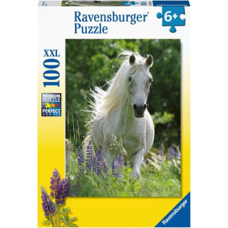 Ravensburger Puzzle: 100 Teile - Weiße Stute - Pferd Kinderpuzzle Puzzel