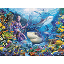Ravensburger Puzzle: 500 Teile - Herrscher der Meere - Poseidon Haie Meer Puzzel