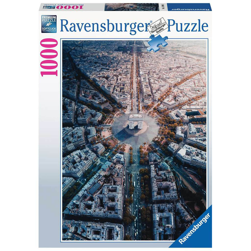 Ravensburger Puzzle: 1000 Teile - Paris von Oben - Erwachsenenpuzzle Puzzel