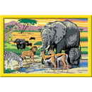 Ravensburger Malen nach Zahlen 28766 - Tiere in Afrika - Serie C Malset Elefant