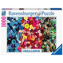 Ravensburger Puzzle: 1000 Teile - Challenge Buttons - Bunte Knöpfe Puzzel