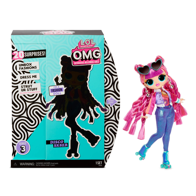 MGA Entertainment 567196E7C - L.O.L. Surprise OMG Doll Series 3- Disco Sk8er