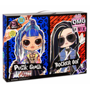 LOL Surprise OMG Remix 2er Pack - Puppe Punk Grrrl & Rocker Boi - Modepuppe Set