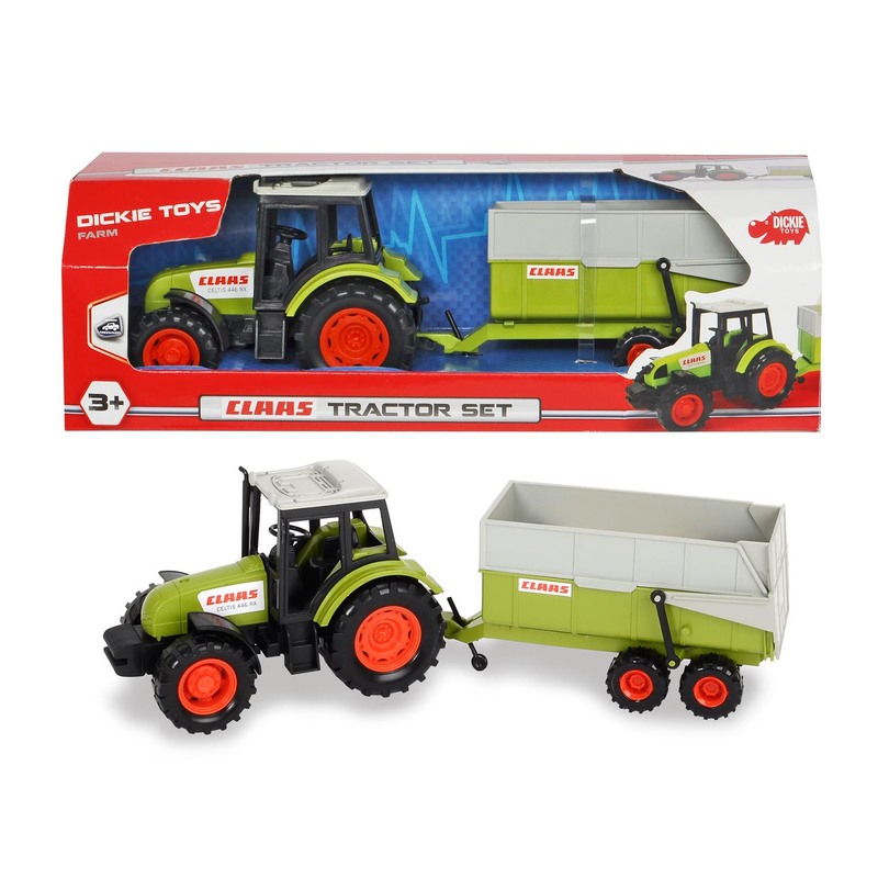 Dickie Toys 203736004 - Claas Tractor and Trailer