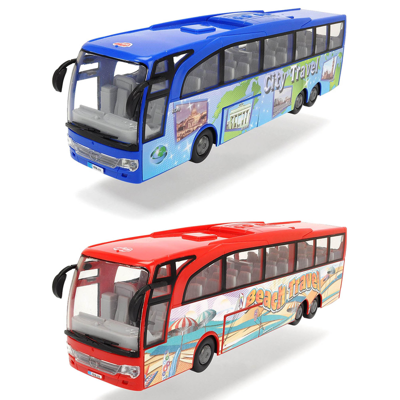 AUSWAHL: Dickie Toys - Touring Bus Blau Rot Reisebus Bus 1:43 Spielzeugbus Auto