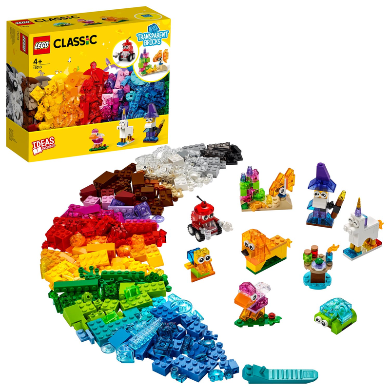 LEGO 11013 Classic - Kreativ-Bauset mit durchsichtigen Steinen