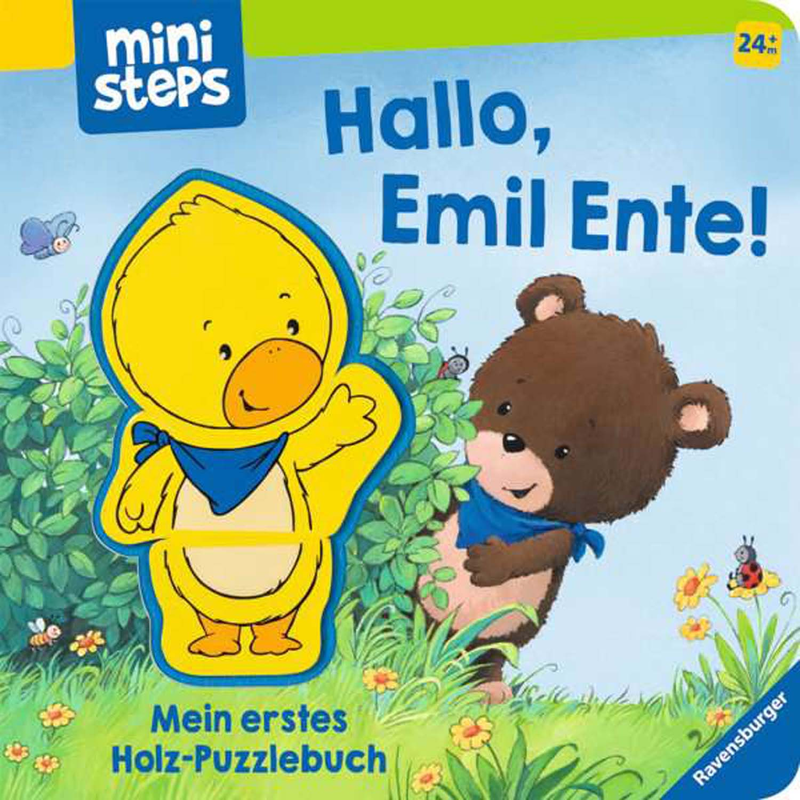 Ravensburger 30060 - ministeps: Hallo, Emil Ente! Mein erstes Holzpuzzle-Buch