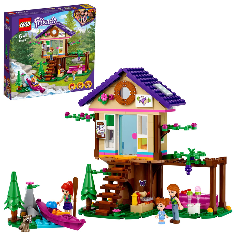LEGO Friends 41679 - Baumhaus im Wald - Mia Haus Kanu Waschbr