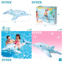 Intex 58535NP - Schwimmtier Delfin - Aufblastier Reittier Dolphin Delphin Pool Ride On