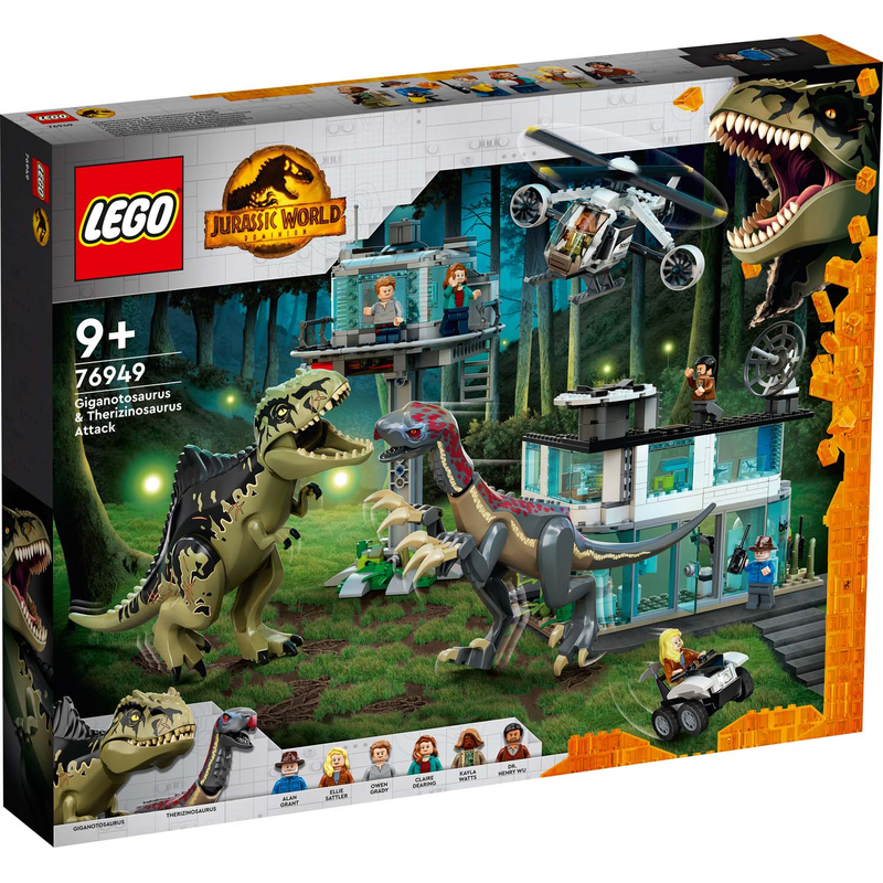 LEGO 76949 Jurassic World - Giganotosaurus & Therizinosaurus Angriff