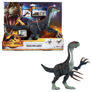 Mattel GWD65 - Jurassic World Klauen-Angriff Therizinosaurus