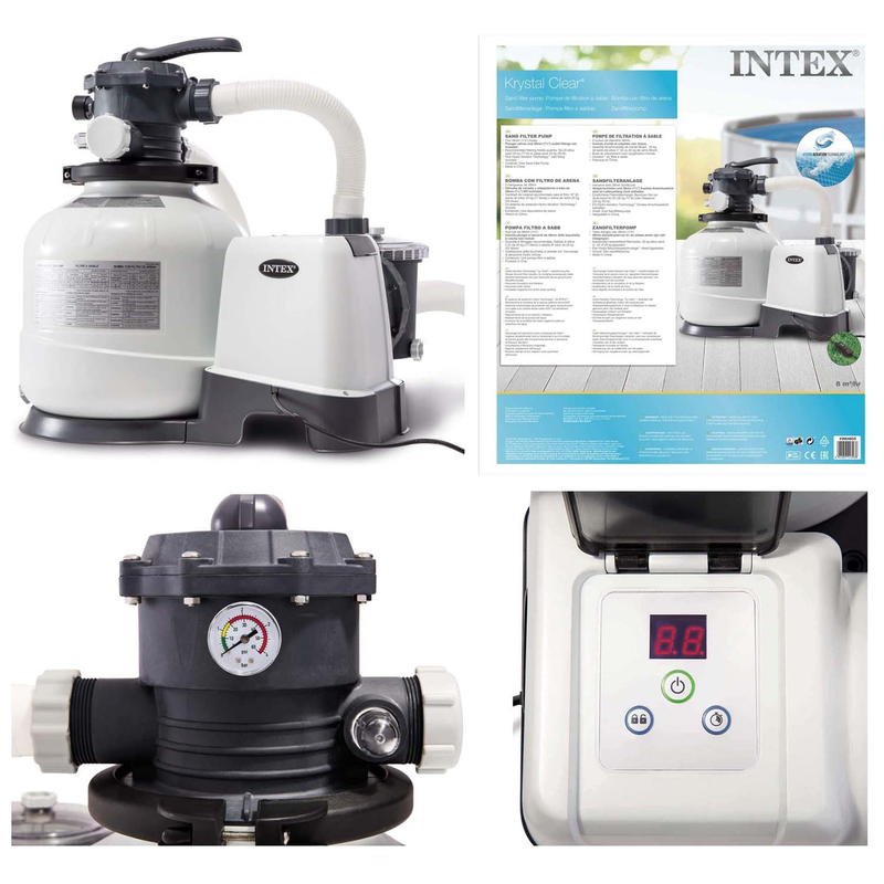 Intex 26648GS - Sandfilteranlage SX2800 - Sandfilterpumpe Pumpe Wasserfilter 65100 L Pool