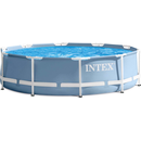 Intex 26700NP - Metal Frame Pool Premium 305 x 76 cm - Schwimmbecken Stahlrahmenpool Grau
