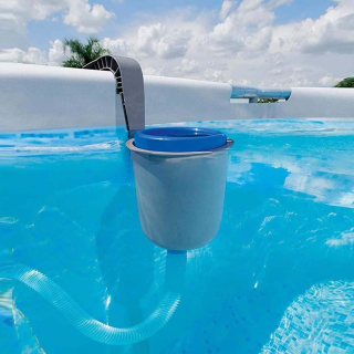 Intex Deluxe Pool Skimmer – 4 Stück Automatische Oberflächenreiniger Zur Wandmontage, Für Sauberes Schwimmbadwasser
