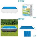 Intex 28016 - Solarabdeckplane 549 x 274 cm - Solarabdeckung Solarplane Solarfolie für eckige Pools