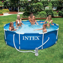 Intex 28212GN - Metal Frame Pool Set 366 x 76 cm - Stahlrahmenpool Schwimmbecken mit Filterpumpe
