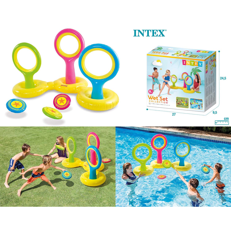 Intex 57510NP - Wurfspiel Flying Disc - Wurfscheibe Poolspiel Wasserspiel Diskuswerfen Pool