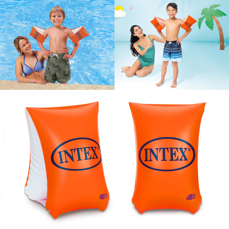 Intex 58641EU - Schwimmflügel Deluxe - XXL Schwimmhilfe für Kinder 6-12 Jahre (30-60 kg) - Orange