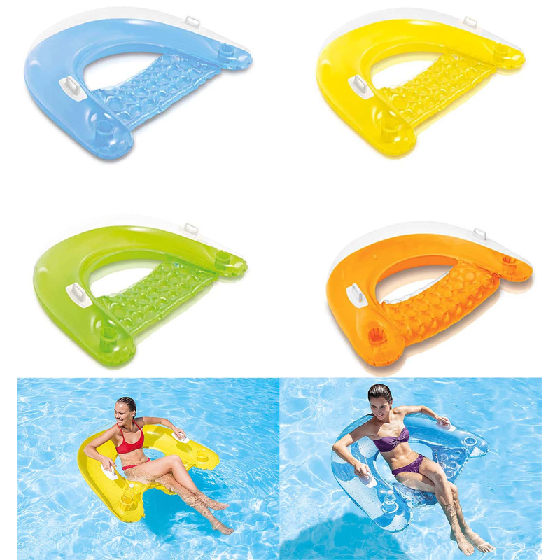 AUSWAHL: Intex 58859EU - Schwimmsessel Sitn Floats - Luftmatratze Lounge Poolsitz Wasserliege Pool