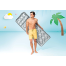 Intex 58894EU - Luftmatratze Suntanner Mat - Wasserliege Strand Meer - Silber