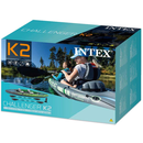 Intex 68306NP - Kajak Set Challenger K2 - Schlauchboot Paddelboot Kayak + Paddel + Luftpumpe