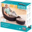 Intex 68564NP - Aufblasbarer Sessel Ultra Lounge - Liege + Getränkehalter + Fußhocker
