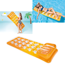 Intex 58890EU - Luftmatratze Fashion Mat - Lounge Wasserliege Pool Strand Meer - Orange