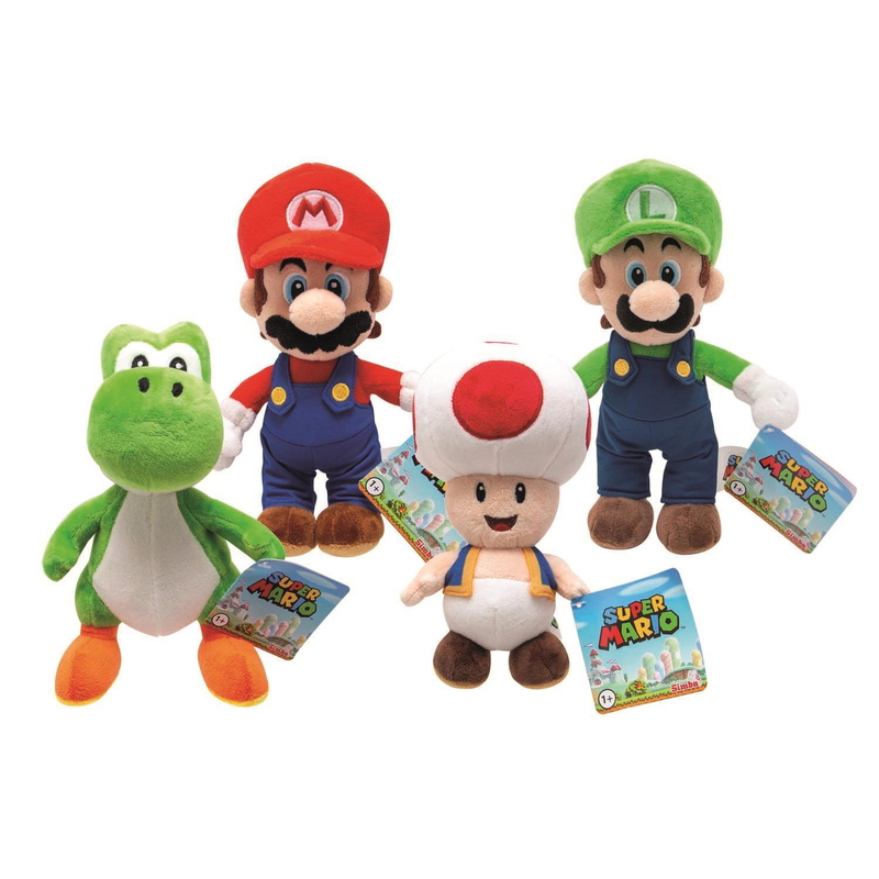 AUSWAHL: Simba 109231009 - Super Mario Plschfiguren 20cm - Luigi Super Mario Toad Yoshi