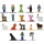 Jada 253265008 - Minecraft Multi Pack Nanofigs, Wave 8