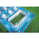 SET: Bestway 43040CB - Luftmatratze Fashion Lounge - Wasserliege Pool - 2er Set - Blau