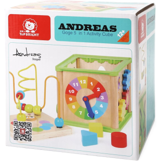 TopBright 01402 - 5 in 1 Motorikwürfel - Frühling