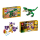 SET: LEGO Creator - Dinosaurier (31058) + Wald-Fabelwesen (31125) - T-Rex Triceratops Eule Hase Eichhörnchen - 2er Set