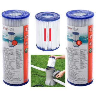SET: Bestway 58094 - Flowclear Filterkartusche Gr. 2 / II...