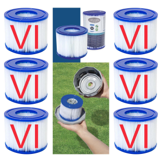 SET: Bestway 60311 - Filterkartusche Gr. 6 / VI -...