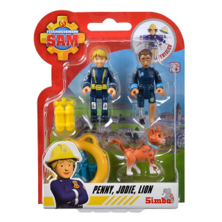 Simba 109252515 - Sam Figuren-Doppelpack IV - Penny; Jodie; Lion