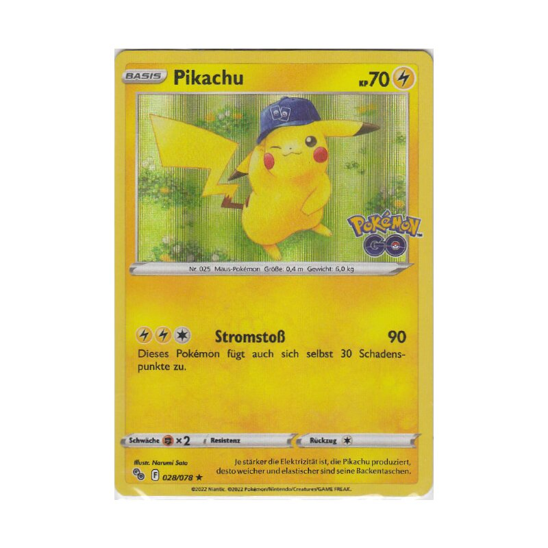 Pokemon Karte - Pikachu 028/078 - Selten Rare Promo Strahlende Sterne Deutsch 2022