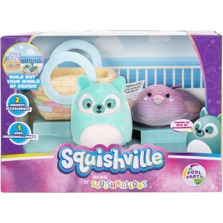 Jazwares SQM0204 - Squishville - Accessoires Set Pool Party
