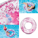 Intex 56274NP - Schwimmring Glitter - XXL Schwimmreifen Glitzer - Pink