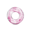 Intex 56274NP - Schwimmring Glitter - XXL Schwimmreifen Glitzer - Pink
