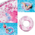 Intex 56274NP - Schwimmring Glitter - XXL Schwimmreifen Glitzer - Pink