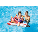 Intex 57536NP - Aufblasbares Flugzeug + Wasserpistole - Kampfjet Wasserspielzeug Ride-On - Rot